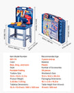 VEVOR Kids Workbench 56 pcs Tool Bench with Realistic Tools and Electric Drill