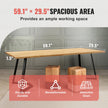 VEVOR Wood Table Top, 59.1