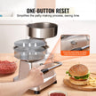 VEVOR Commercial Burger Patty Maker, 150mm/6inch Hamburger Beef Patty Maker, Heavy Duty Food-Grade Stainless Steel Bowl Burger Press Machine, Kitchen Meat Forming Processor with 1000 Pcs Patty Papers