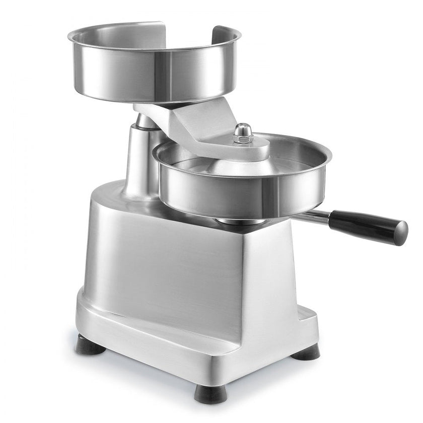 VEVOR Commercial Burger Patty Maker, 150mm/6inch Hamburger Beef Patty Maker, Heavy Duty Food-Grade Stainless Steel Bowl Burger Press Machine, Kitchen Meat Forming Processor with 1000 Pcs Patty Papers