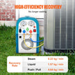 VEVOR 1/2HP Refrigerant Recovery Machine Portable 115V AC Refrigerant Recycling Machine Automotive HVAC 558psi Refrigerant Recovery Unit Air Conditioning Repair Tool (115V)
