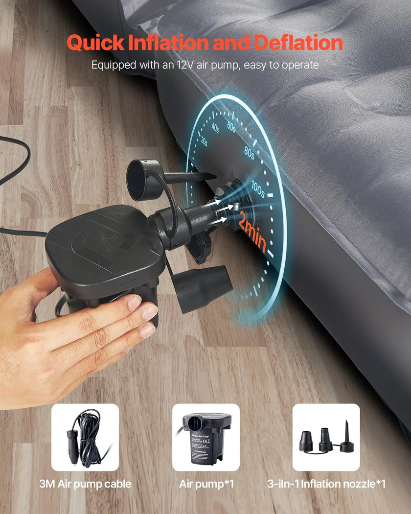 VEVOR Car Air Mattress Inflatable Car Camping Travel Sleeping Bed SUV MPV Sedan