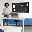 VEVOR Black Board, 70 x 40 inch Large Chalkboard with Aluminum Frame, Black Boards Dry Erase Includes 1 Magnetic Erase & 3 Dry Erase Markers, Black Surface, for Office Home and School