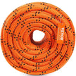 VEVOR Double Braided Polyester Rope, 3/4 in x 220 ft, 24 Strands, 20000 LBS Breaking Strength Outdoor Climbing Rope, Arborist Rigging Rope for Rock Hiking Camping Swing Rappelling Rescue, Orange/Black