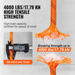 VEVOR Double Braided Polyester Rope, 3/8 in x 120 ft, 48 Strands, 4000 LBS Breaking Strength Outdoor Climbing Rope, Arborist Rigging Rope for Rock Hiking Camping Swing Rappelling Rescue, Orange/Black
