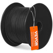 VEVOR Braided Nylon Rope, 3/16 in x 250 ft, 32 Strands, 720 LBS Breaking Strength Outdoor Climbing Rope, Arborist Tree Climbing Rigging Rope for Rock Hiking Camping Swing Rappelling Rescue, Black