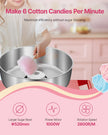 VEVOR Commercial Cotton Candy Machine with Cart Sugar Floss Maker 1000W Red