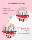 VEVOR Commercial Cotton Candy Machine with Cart Sugar Floss Maker 1000W Red