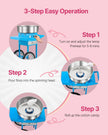 VEVOR Commercial Cotton Candy Machine with Cart Sugar Floss Maker 1000W Blue