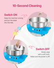 VEVOR Commercial Cotton Candy Machine with Cart Sugar Floss Maker 1000W Blue