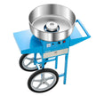 VEVOR Commercial Cotton Candy Machine with Cart Sugar Floss Maker 1000W Blue