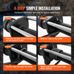 VEVOR Synthetic Winch Rope, 3/8 Inch x 85 Feet 26,500 lbs Synthetic Winch Line Cable Rope with Protective Sleeve + Forged Winch Hook + Pull Strap, Universal Fit for SUV, Large Off-Road Vehicle, Truck