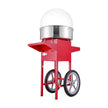 VEVOR Electric Cotton Candy Machine with Cart, 1000W Commercial Candy Floss Maker with Cover, Stainless Steel Bowl, Sugar Scoop and Drawer, Perfect for Home, Kids Birthday, Family Party, Red