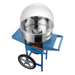 VEVOR Electric Cotton Candy Machine with Cart, 1000W Commercial Candy Floss Maker with Cover, Stainless Steel Bowl, Sugar Scoop and Drawer, Perfect for Home, Kids Birthday, Family Party, Blue