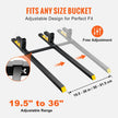 VEVOR Pallet Forks, 2000 lbs Tractor Bucket Forks, 60