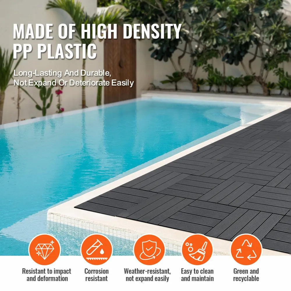 VEVOR Interlocking Deck Tiles 10 Pack 12