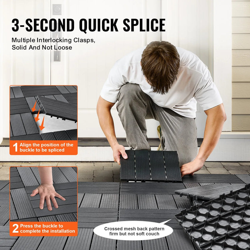 VEVOR Interlocking Deck Tiles 54 Pack 12
