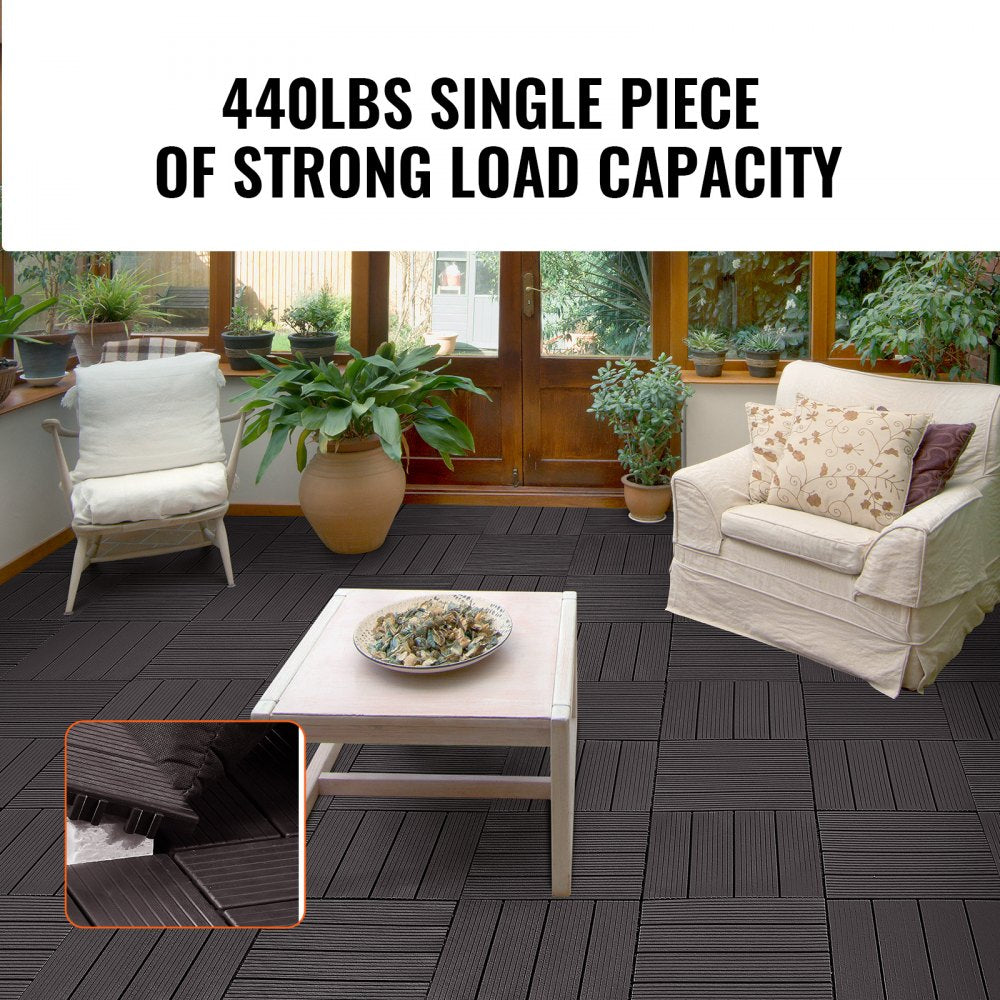 VEVOR Interlocking Deck Tiles 10 Pack 12