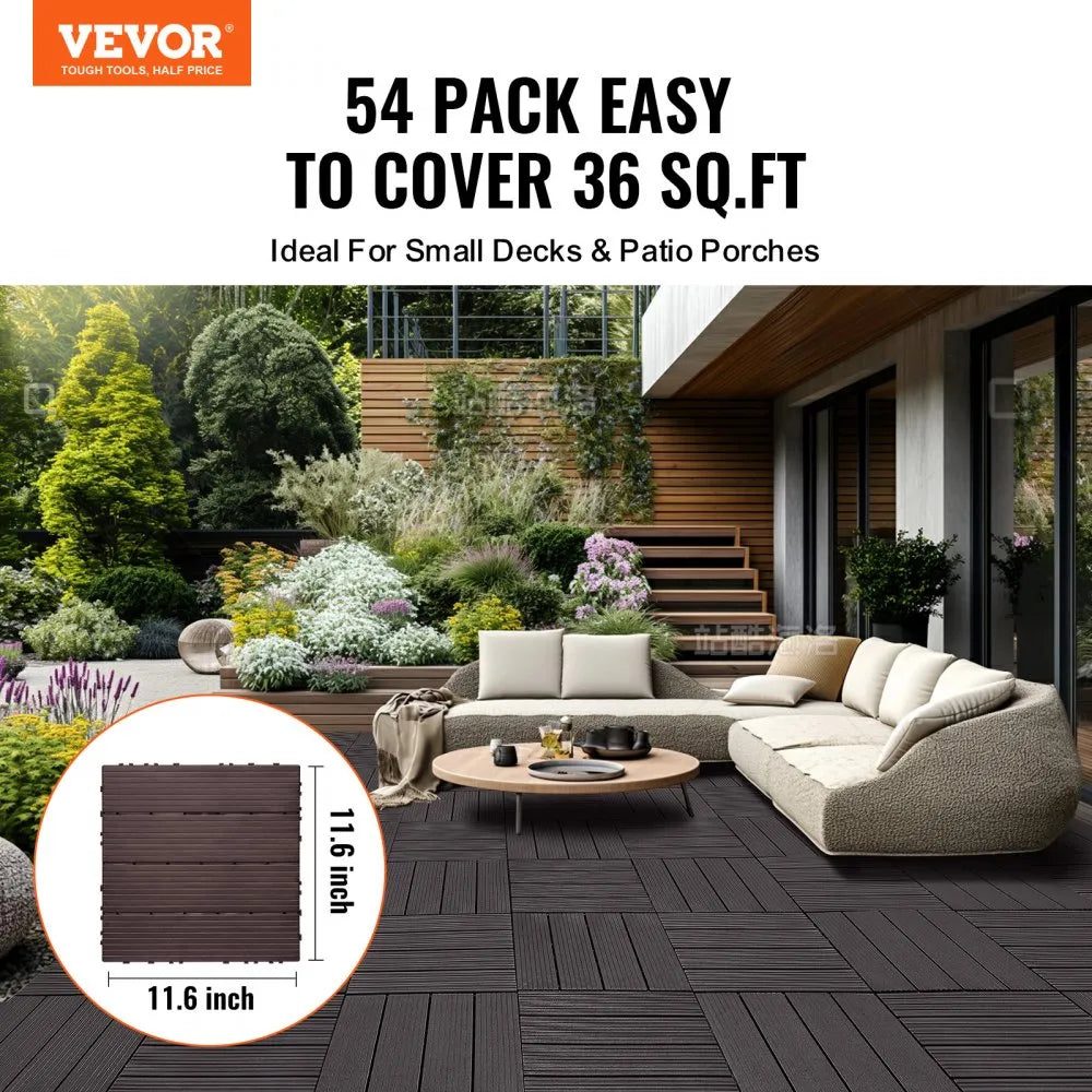 VEVOR Interlocking Deck Tiles 54 Pack 12