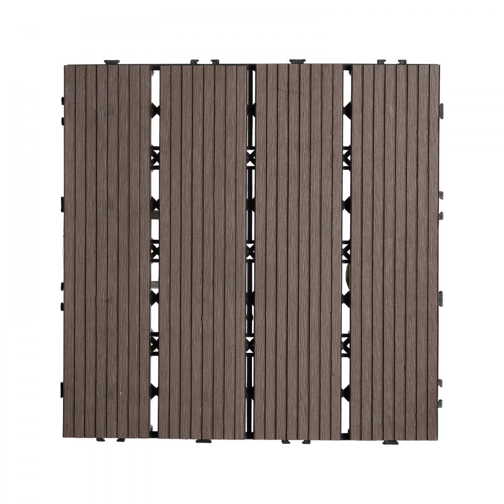 VEVOR Interlocking Deck Tiles Plastic Wood 27 Pack 12