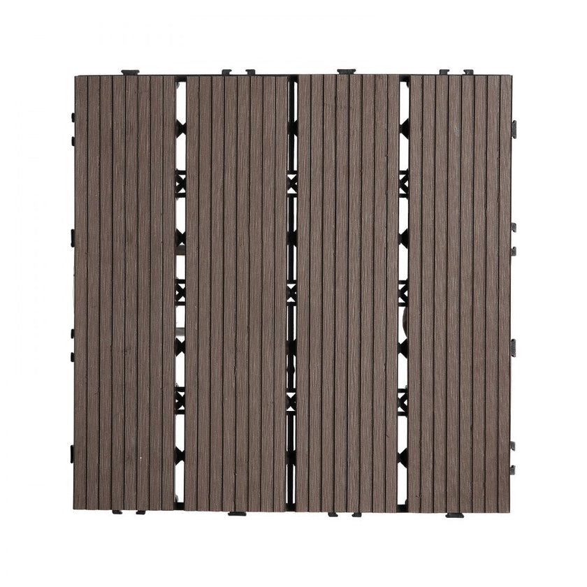 VEVOR Interlocking Deck Tiles Plastic Wood 27 Pack 12