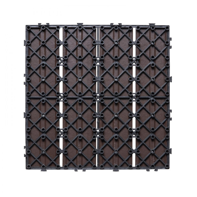 VEVOR Interlocking Deck Tiles Plastic Wood 27 Pack 12