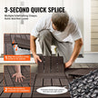 VEVOR Interlocking Deck Tiles Plastic Wood 10 Pack 12