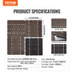 VEVOR Interlocking Deck Tiles Plastic Wood 10 Pack 12