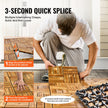 VEVOR Interlocking Deck Tiles Solid Wood 10 Pack 12