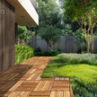 VEVOR Interlocking Deck Tiles Solid Wood 10 Pack 12
