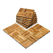 VEVOR Interlocking Deck Tiles Solid Wood 10 Pack 12