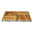 VEVOR Interlocking Deck Tiles Solid Wood 10 Pack 12