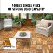 VEVOR Interlocking Deck Tiles Solid Wood 27 Pack 12