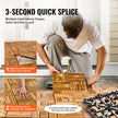VEVOR Interlocking Deck Tiles Solid Wood 27 Pack 12