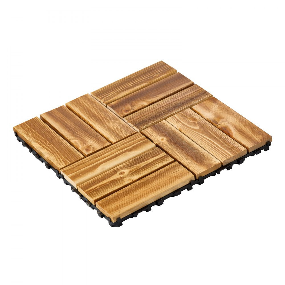 VEVOR Interlocking Deck Tiles Solid Wood 27 Pack 12
