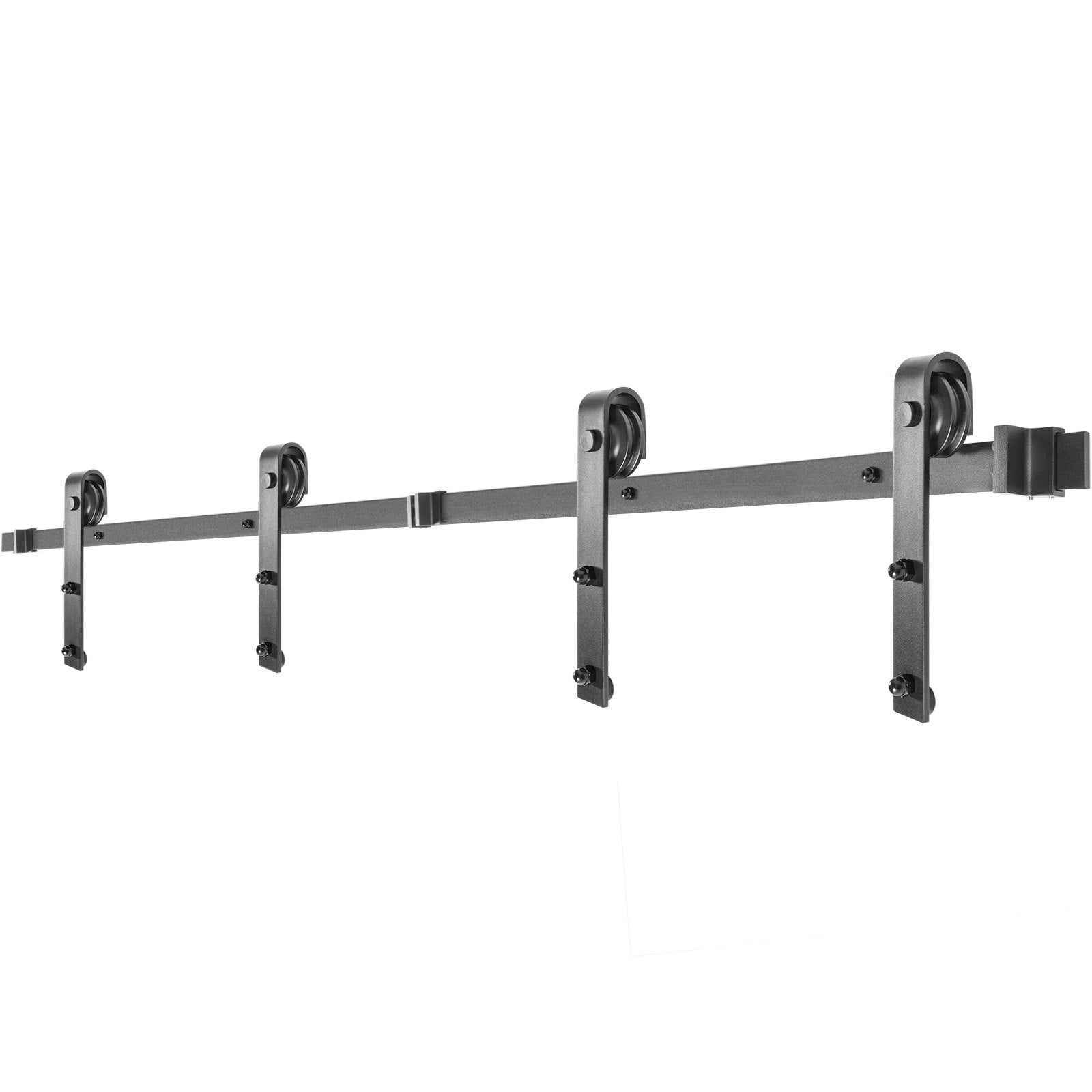 VEVOR Sliding Barn Door Hardware Kit, 13FT Barn Door Kit, 330LBS Load-Bearing Double Barn Door Hardware Kit, Carbon Steel Barn Door Track, Darn Door for 1.37-1.77\