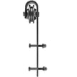 VEVOR Sliding Barn Door Hardware Kit, 16FT Barn Door Kit, 330LBS Load-Bearing Double Barn Door Hardware Kit, Carbon Steel Barn Door Track, Darn Door for 1.37-1.77\