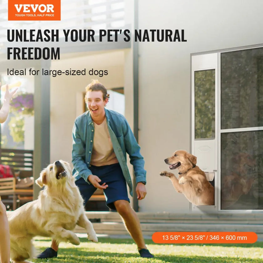 VEVOR Dog Door for Sliding Glass Door 75 7/8