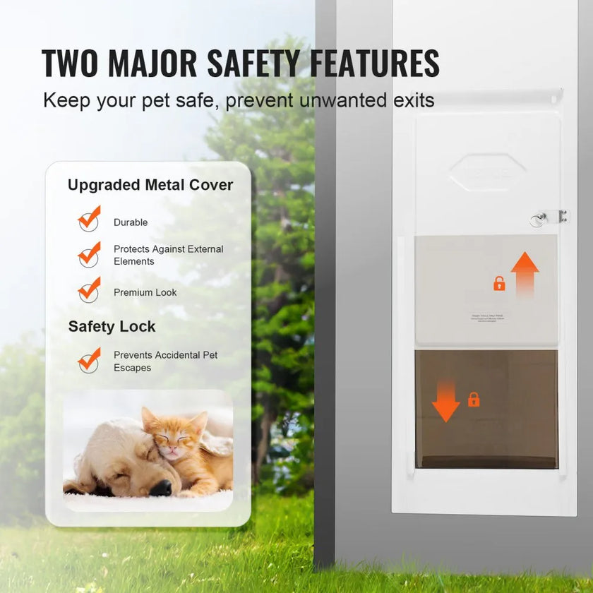VEVOR Dog Door for Sliding Glass Door 75 7/8