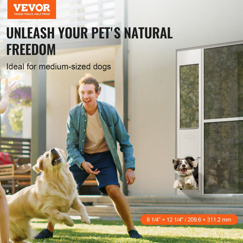 VEVOR Dog Door for Sliding Glass Door 75 7/8
