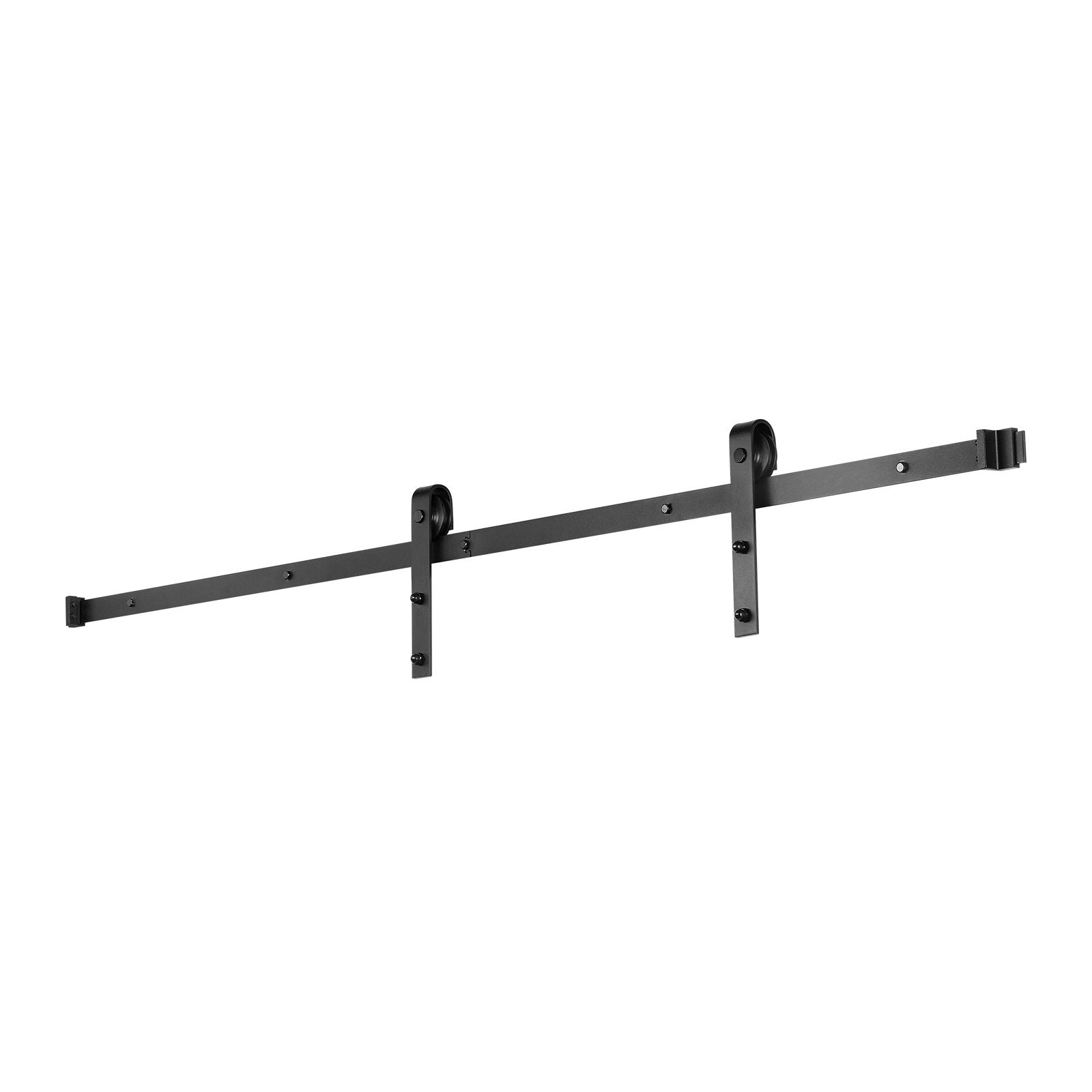 VEVOR 6FT Sliding Barn Door Hardware Kit for Single Sliding Barn Door Black