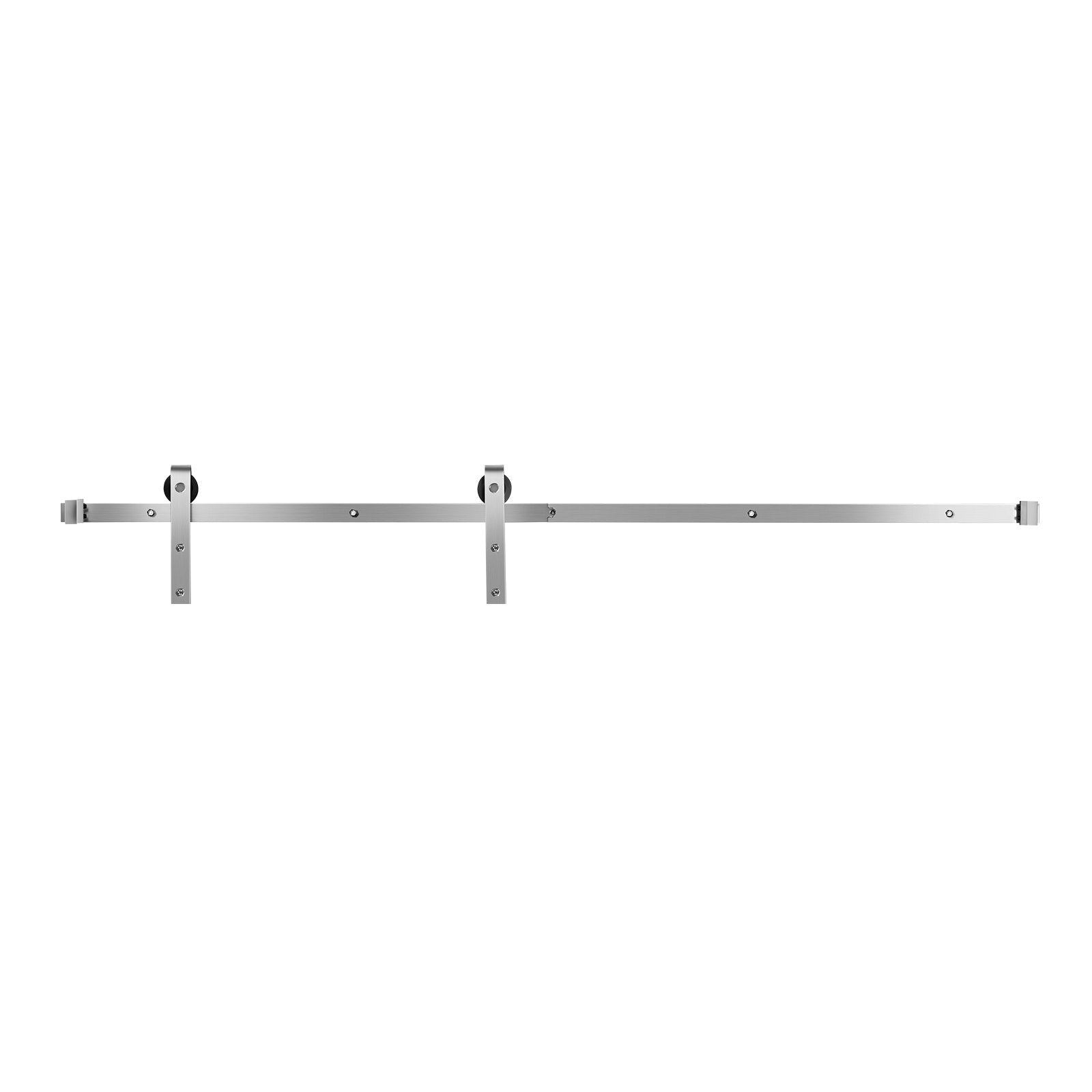 VEVOR 6.6FT Sliding Barn Door Hardware Kit for Single Sliding Barn Door Silver