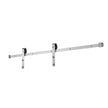VEVOR 5FT Sliding Barn Door Hardware Kit for Single Sliding Barn Door Silver
