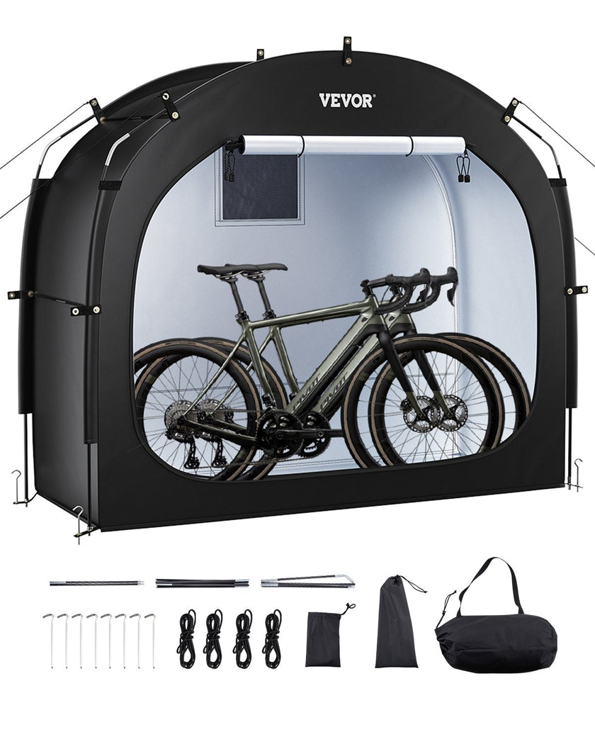 VEVOR Outdoor Bike Storage Tent Spacious Waterproof Bike Tent for 1 to 2 Bikes