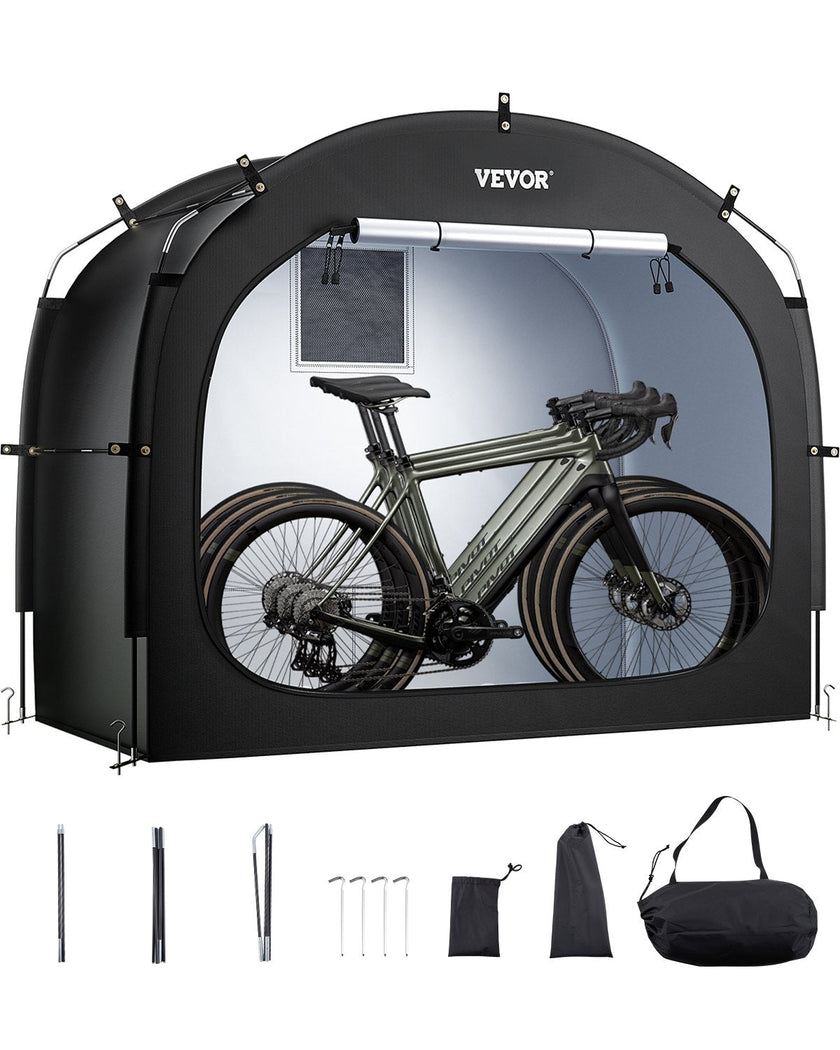 VEVOR Outdoor Bike Storage Tent Spacious Waterproof Bike Tent for 3 to 4 Bikes