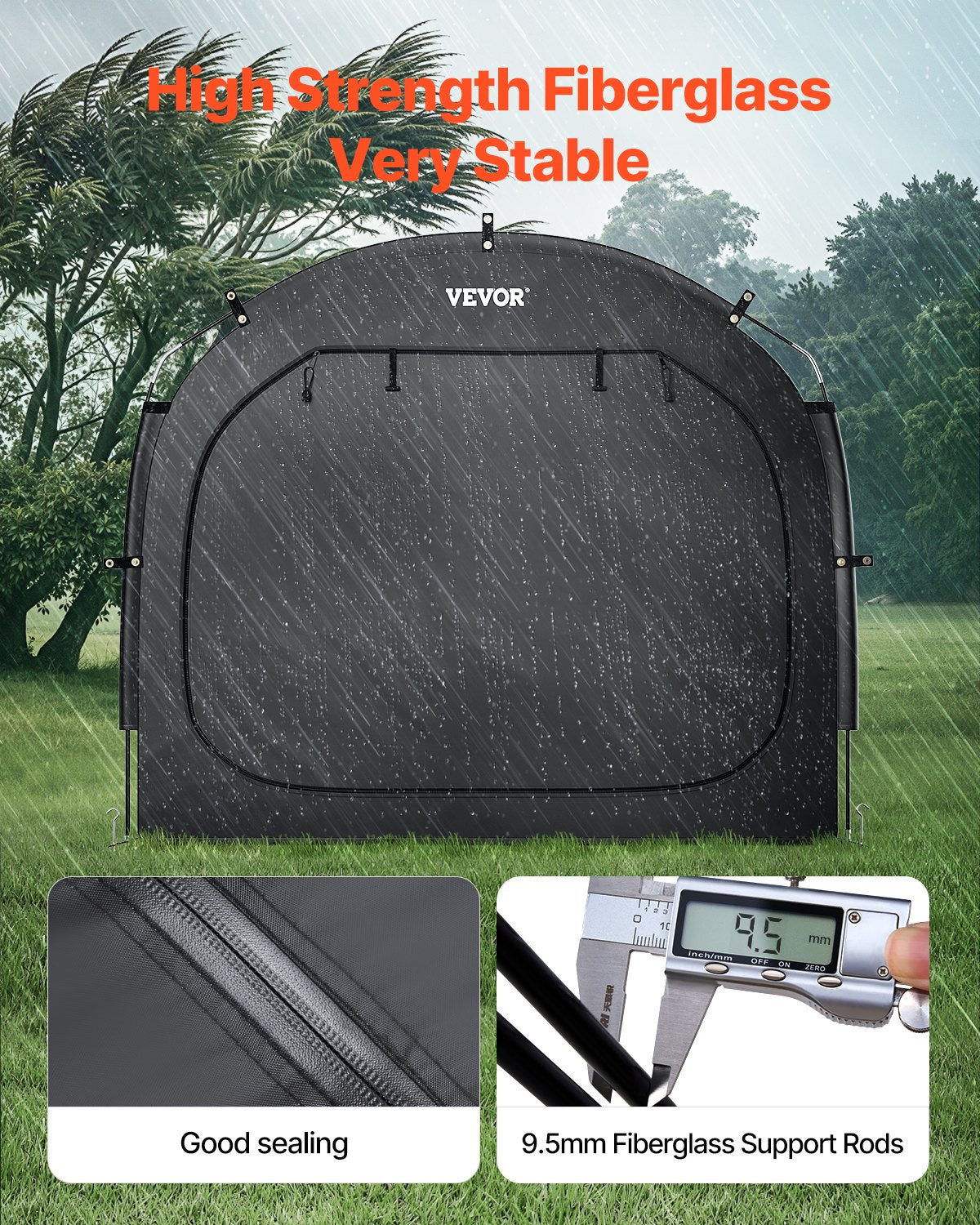 VEVOR Outdoor Bike Storage Tent Spacious Waterproof Bike Tent for 4 to 5 Bikes