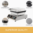 VEVOR Commercial Round Waffle Maker 4pcs Nonstick Electric Waffle Maker Machine Stainless Steel 110V Temperature and Time Control Heart Belgian Waffle Maker Suitable for Restaurant Snack Bar Family