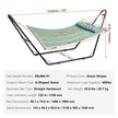 VEVOR Two Person Hammock with Stand Included Heavy Duty 480lb Capacity, Double Hammock with Portable Steel Stand and Carrying Bag and Pillow, Freestanding Hammock for Outdoor Patio Yard Beach