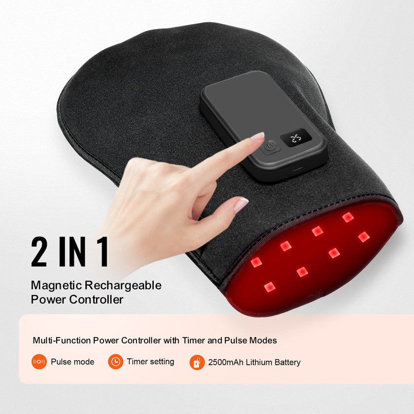 VEVOR Red Light Therapy for Hand 660nm & 850nm Red Light Therapy Hand Glove