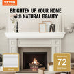 VEVOR Fireplace Mantel Wood Shelf Floating Living Room Mantel Shelf 72
